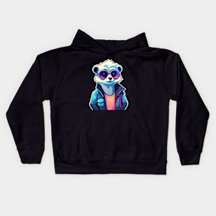 Meerkat Illustration Kids Hoodie